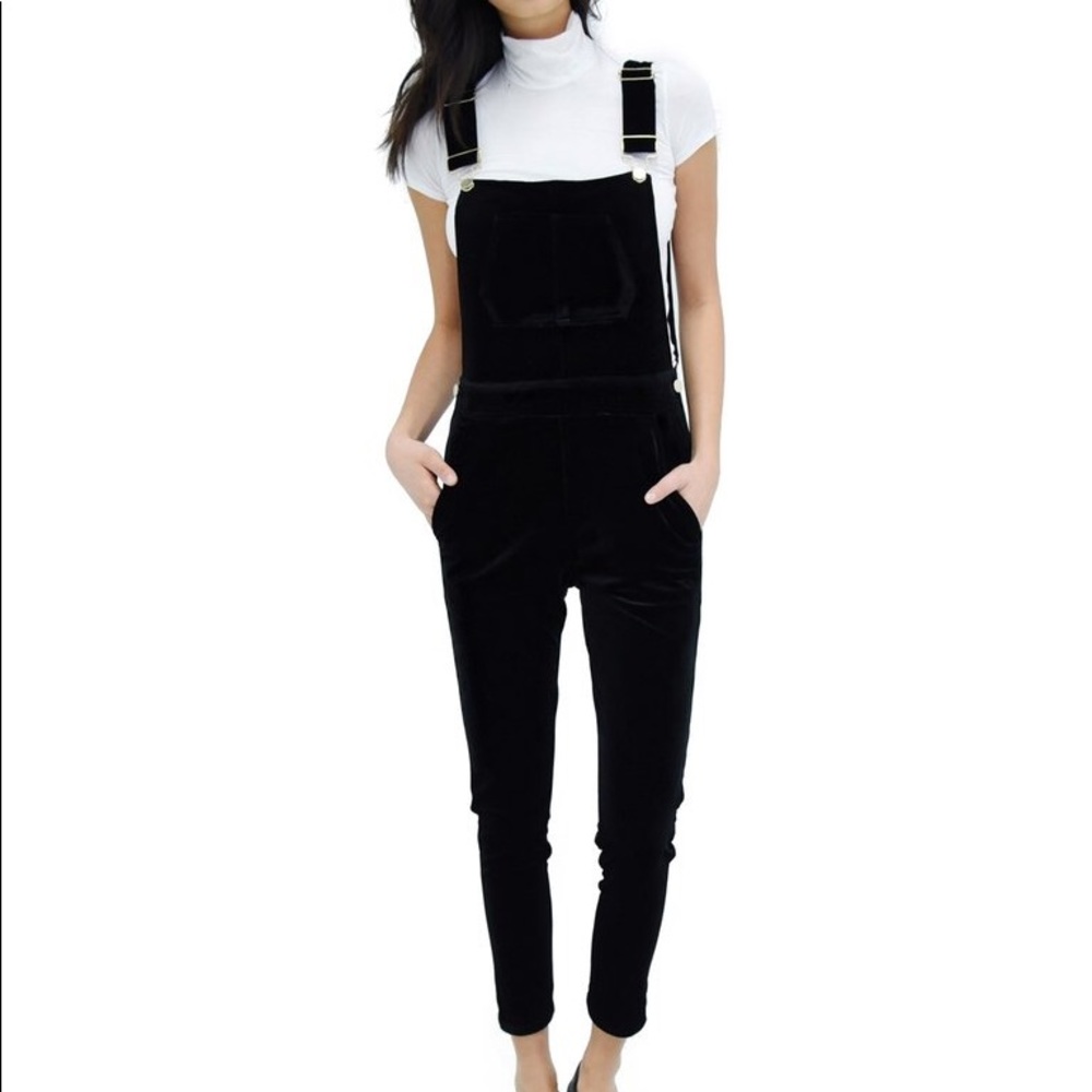 Black Velvet Overalls by SSO